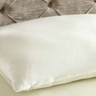 Silk Pillow Case on Pillow